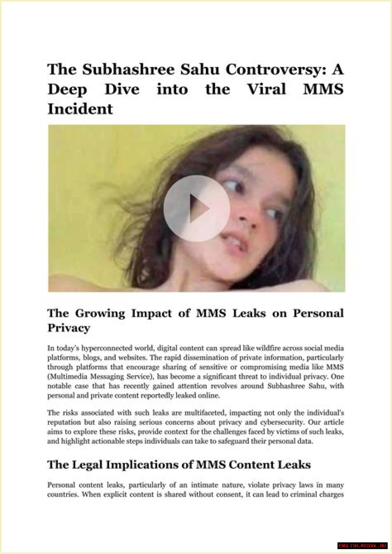 Viral MMS Subhashree: A Deep Dive Into The Controversy And Its Impact
